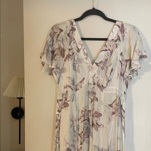 Floral V-Neck Women Dress